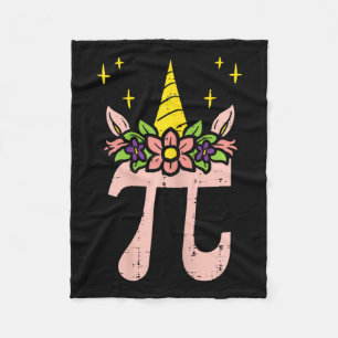 Couverture Polaire Symbole Jour Pi Unicorn Tête Cute 314 Math Pun Gee
