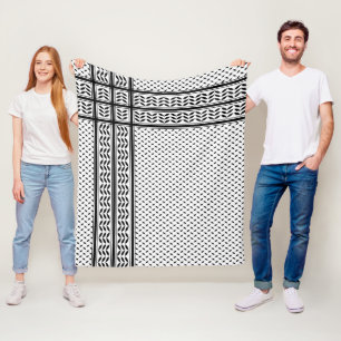 Couverture Polaire Symbole Keffiyeh de la Palestine Motif de résistan