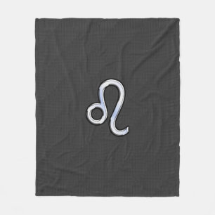 Couverture Polaire Symbole Leo Zodiac sur l'impression de fibre de ca
