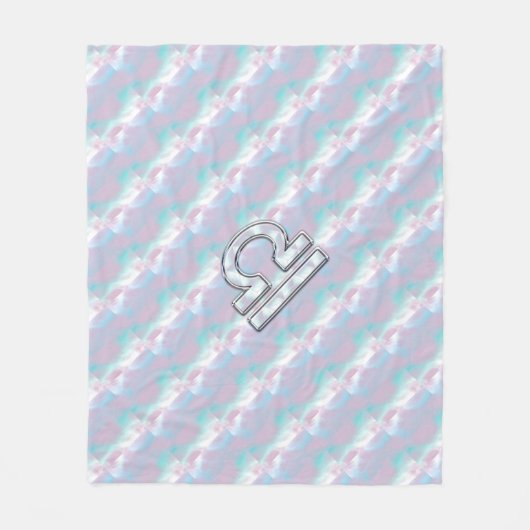 Couverture Polaire Symbole Libra Mère de style perle (Devant)