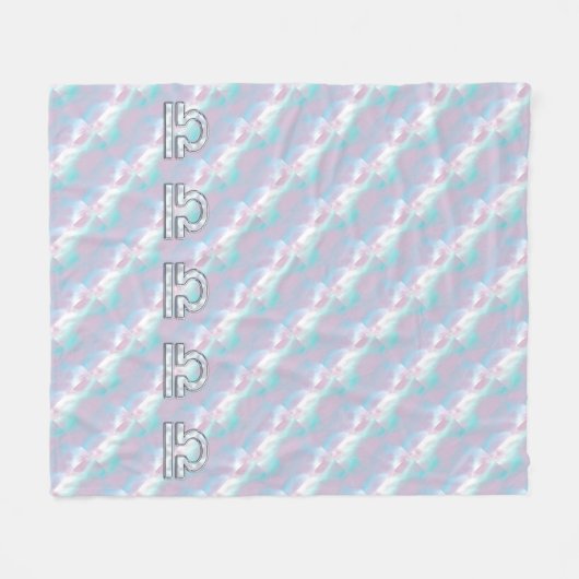 Couverture Polaire Symbole Libra Mère de style perle (Devant (Horizontal))