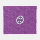 Couverture Polaire Symbole moderne du cancer Zodiac Camouflage numéri (Devant (Horizontal))