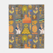 Couverture Polaire Symbole motif Hiéroglyphe égyptien antique (Devant)