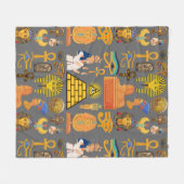 Couverture Polaire Symbole motif Hiéroglyphe égyptien antique (Devant (Horizontal))