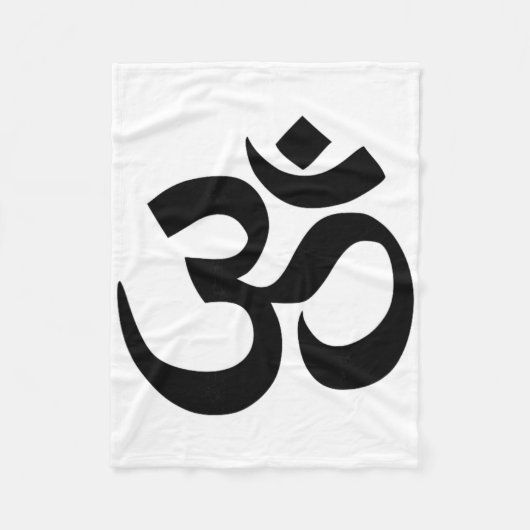 Couverture Polaire Symbole Om bouddhiste (Devant)