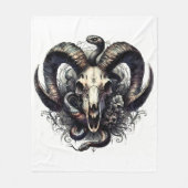 Couverture Polaire Symbole païen gothique occulte foncé (Devant)