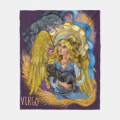 Couverture Polaire Symbole Virgo Zodiac (Devant)