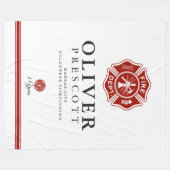 Couverture Polaire Symbole volontaire de croix maltaise du (Devant (Horizontal))