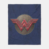 Couverture Polaire Symbole Wonder Woman sur les cercles concentrés (Devant)