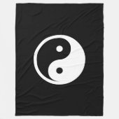 Couverture Polaire Symbole Yin Yang - tatouage solide design 2 (Devant)