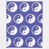 Couverture Polaire Symbole Yin Yang - tatouage solide design 2 (Devant)