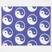 Couverture Polaire Symbole Yin Yang - tatouage solide design 2 (Devant (Horizontal))