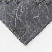 Couverture Polaire SYMBOLE Zodiaque Aquarius Acier argenté déprimé (Coin)