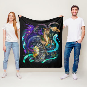 Couverture Polaire Symbole zodiaque de Capricorne