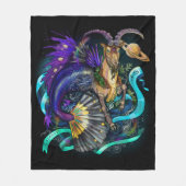 Couverture Polaire Symbole zodiaque de Capricorne (Devant)