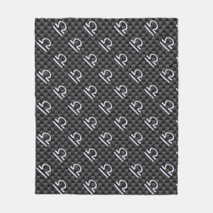 Couverture Polaire Symbole zodiaque de la bibliothèque d'argent sur l