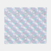 Couverture Polaire Symbole zodiaque du Taurus de style perle (Devant (Horizontal))