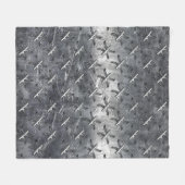 Couverture Polaire Symbole zodiaque Pisces en Acier Grunge Imprimer (Devant (Horizontal))