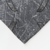 Couverture Polaire Symbole zodiaque Pisces en Acier Grunge Imprimer (Coin)