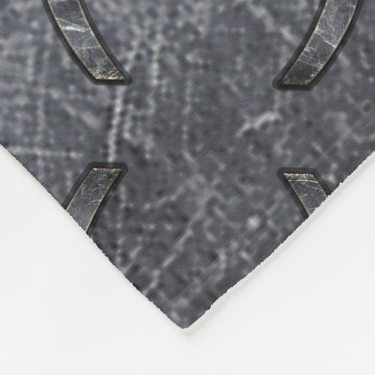 Couverture Polaire Symbole zodiaque Pisces en Acier Grunge Imprimer (Coin)