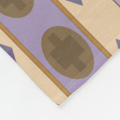 Couverture Polaire SYMBOLES bleu (Coin)