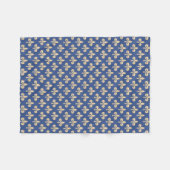 Couverture Polaire Symboles de fleur de lis (Devant (Horizontal))