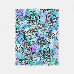 Couverture Polaire Symboles de physique et de maths, geek