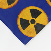 Couverture Polaire Symboles de rayonnement en bleu (Coin)