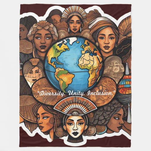 Couverture Polaire "Symboles d'unicité" (Devant)