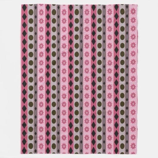 Couverture Polaire SYMBOLES rose (Devant)