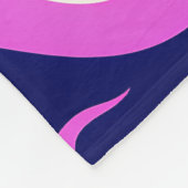 Couverture Polaire Symmetrical Abstract Pattern in Purple and White (Coin)