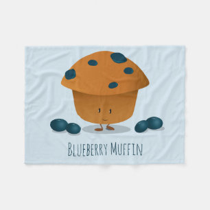 Couverture Polaire Sympathique Blueberry Muffin personnage de dessin