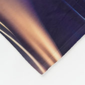 Couverture Polaire Symphonie florale - Purple profond et Abstrait d'o (Coin)