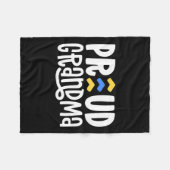 Couverture Polaire Syndrome de Down Grandma Sensibilisation Cadeau Lu (Devant (Horizontal))