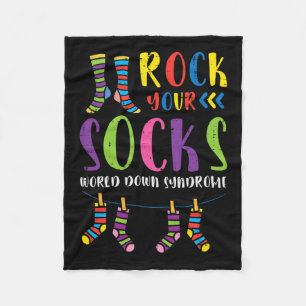 Couverture Polaire Syndrome de Down Rockez vos chaussettes Sensibilis
