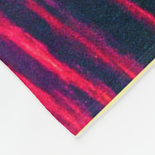 Couverture Polaire Synthwave numérique Sunset Sea Reflection (Coin)