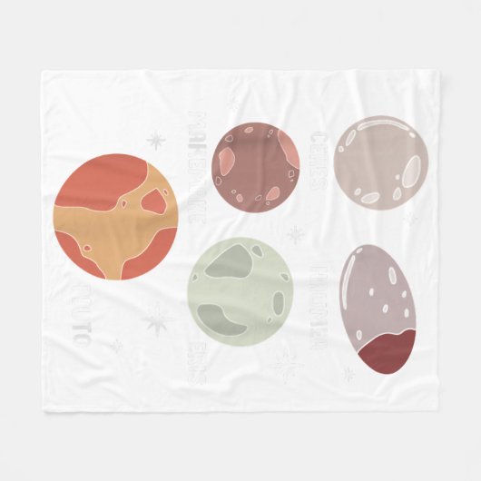 Couverture Polaire Système Solaire De L'Espace Extérieur Planète Nain (Devant (Horizontal))