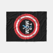 Couverture Polaire T1d Mère Diabète Sensibilisation Bague à ruban (Devant (Horizontal))