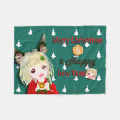 Couverture Polaire t_mikage blanket[CHRISTMAS]/ミカゲブランケット[CHRISTMAS] (Devant (Horizontal))