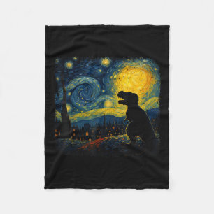 Couverture Polaire T Rex Starry Nuit Van Gogh Dinosaus Cadeaux Hommes