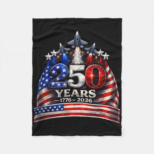 Couverture Polaire T-shirt 250 ans Usa Patriotique 4 juillet Ameri (Devant)