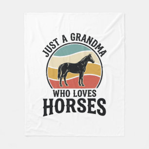 Couverture Polaire T-shirt à motif de gravure vintage Grand-mère aime
