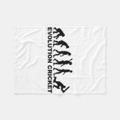 Couverture Polaire T-shirt de cricket Evolution Of Man (Devant (Horizontal))