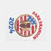 Couverture Polaire T-shirt de marque noire joe Biden 2024 mème (Devant (Horizontal))