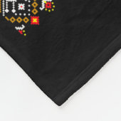 Couverture Polaire T-shirt de Noël laid Gecko à crête (Coin)