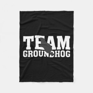 Couverture Polaire T-shirt drôle de jour de la marmotte Team Groundho