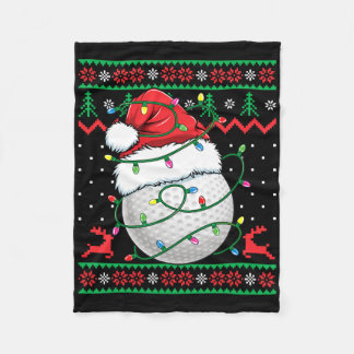 Couverture Polaire T-shirt drôle de Noël pour femme et homme jouant a