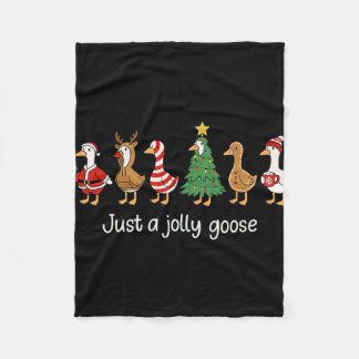 Couverture Polaire T-shirt drôle de Santa Juste une oie joyeuse Noël