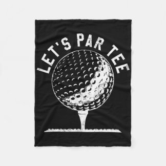 Couverture Polaire T-shirt drôle pour golfeur, Let's Par