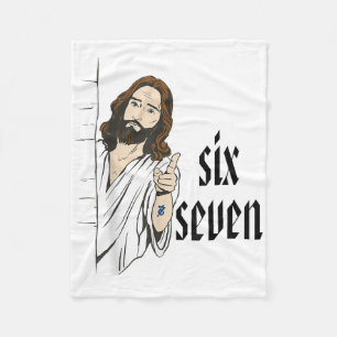 Couverture Polaire T-shirt drôle Six Seven Brainrot Meme 6 7 Viral Ge
